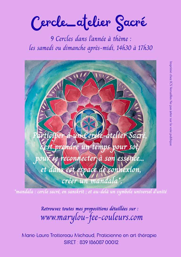 Samedi 17 octobre 14h30  1er Cercle Thème Ho&rsquo;oponopono